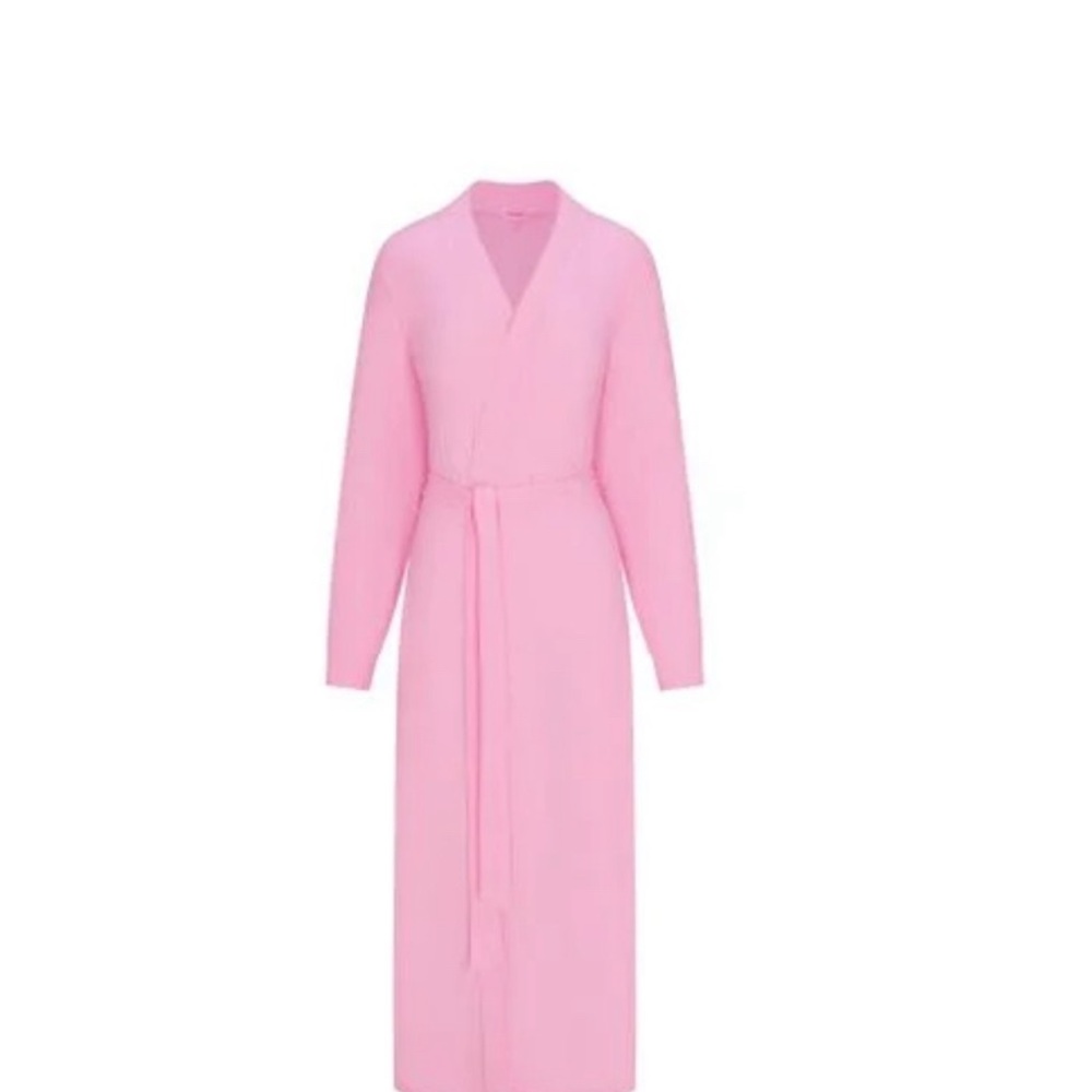 SKIMS Pink Cozy Robe Intimates & Sleepwear